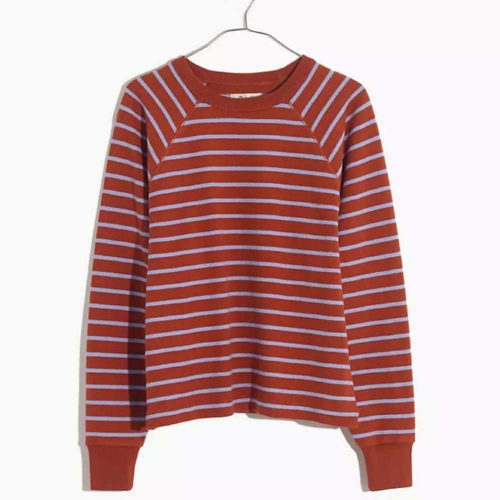 Madewell Luxe Raglan Sweatshirt Womens Size S